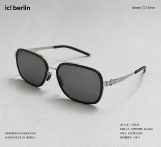 عینک آفتابی مردانه آیس برلین ic! berlin مدل IC5125 رنگ Chrome Black اورجینال